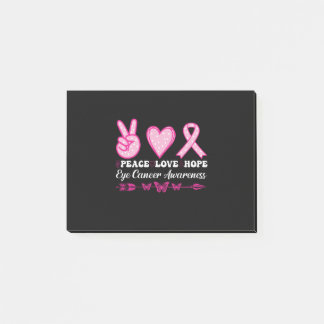 Vrede Liefde Hoop Oog Borstkanker Bewustzijn Post-it® Notes