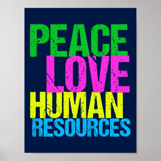 Vrede Liefde Human Resources Poster (Voorkant)
