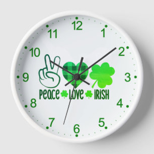 Vrede Liefde Iers St. Patrick's Dag Ontwerp-66677
