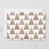 Vrede Liefde Joy | Goud Moderne minimalistische fo Feestdagenkaart (Achterkant)