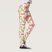 Vrede Liefde Joy Hippie Boho Retro Kerstvakantie Leggings (Rechts)