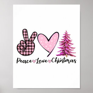 Vrede Liefde Kerstmis - Grappig Kerst Thema Desi Poster