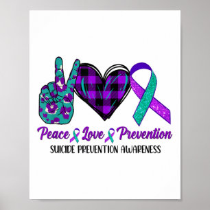 Vrede Liefde Leven Zelfmoordbewustzijn Dames Semi Poster