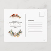 Vrede, Liefde & Licht | Boho Kerstwensen Feestdagenkaart (Achterkant)