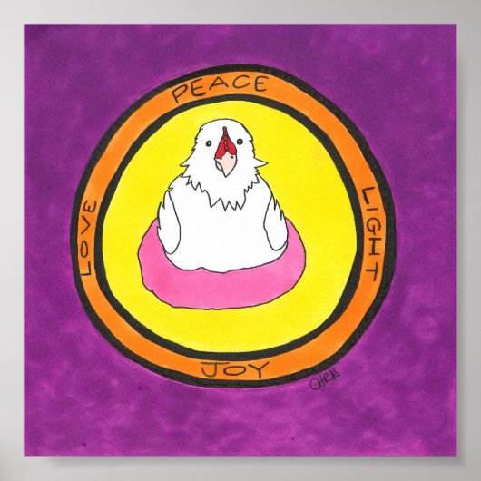 Vrede. Liefde. Licht. Joy. Lola. Poster (Voorkant)