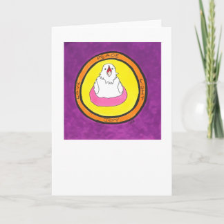 Vrede. Liefde. Licht. Vreugde. Lola. Feestdagen Kaart