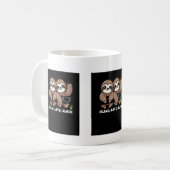 Vrede Liefde Luiaard Leuke Dierenliefhebbers Koffiemok (Voorkant links)