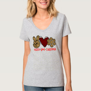 Vrede, Liefde, Luipaard Sneeuwvlok T-shirt