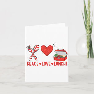 Vrede Liefde Lunchdame Waarderingsdoos Terug naar Kaart