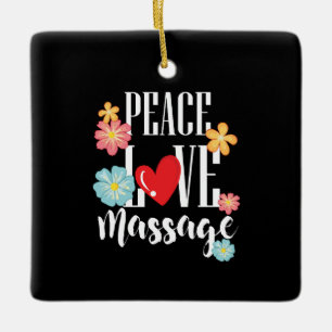 Vrede Liefde Massage Keramisch Ornament