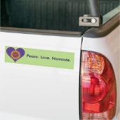 Vrede. Liefde. Namaste. Bumpersticker (Op Truck)