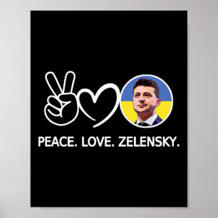 Vrede Liefde Oekraïne Volodymyr Zelensky Oekraïner Poster