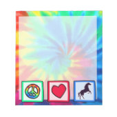 Vrede, liefde, paarden notitieblok (Voorkant)