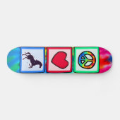 Vrede, liefde, paarden skateboard (Horizontaal)