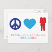 Vrede. Liefde. Pantpakken. Briefkaart (Voorkant / Achterkant)