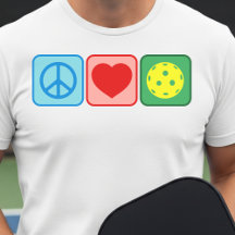 Vrede Liefde Pickleball Mannen Vrouwen Minimalisti