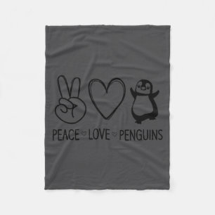 Vrede Liefde Pinguïns, Grappig, Grappen, Sarcastis Fleece Deken
