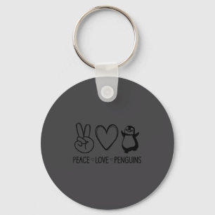 Vrede Liefde Pinguïns, Grappig, Grappen, Sarcastis Sleutelhanger