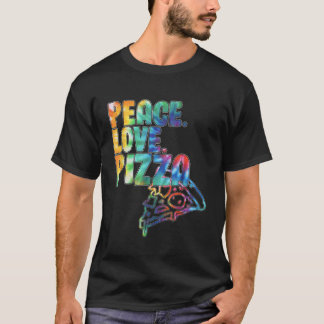 Vrede Liefde Pizza Tie Dye T-shirt