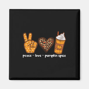 Vrede Liefde Pompoen Spice Leuk Herfst Herfst Seiz Magneet