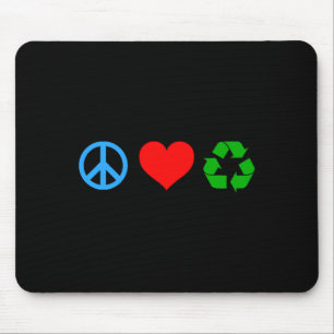 Vrede Liefde Recycle T Shirt_1 Muismat