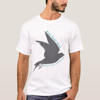 Vrede. Liefde. Revolutie. Ron Paul 2012. T-shirt