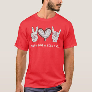 Vrede Liefde Rock and Roll Muziek Concert Hippie C T-shirt