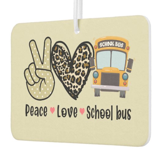 Vrede, liefde, schoolbus luchtverfrisser (Links)