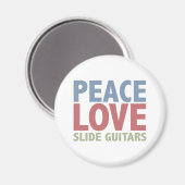 Vrede Liefde Slide gitaren Magneet (Voorkant / Achterkant)