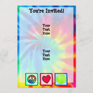 Vrede, liefde, Tennis Kaart