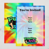 Vrede, liefde, Tennis; Retro Kaart (Voorkant / Achterkant)