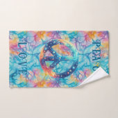 Vrede Liefde Tie-Dye Bad Handdoek (Handdoek)