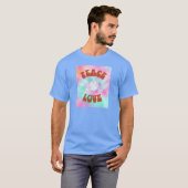Vrede Liefde Tie Dye T-shirt (Voorkant volledig)