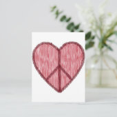 Vrede, Liefde, Valentijns Feestdagenkaart (Staand voorkant)