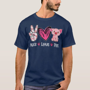 Vrede Liefde Varkens Shirt Schattig Varken Moeder