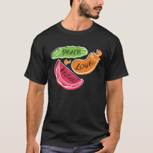 Vrede Liefde Vegan Dag T-shirt