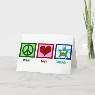 Vrede Liefde Verjaardag Kaart
