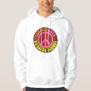 Vrede, liefde, verpleegschool hoodie