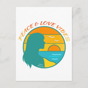 Vrede & Liefde Vibes Briefkaart