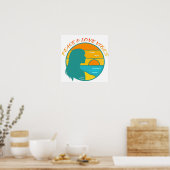 Vrede & Liefde Vibes Poster (Keuken)