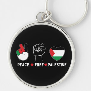 vrede liefde voor palestina-vrijheid voor palestij sleutelhanger