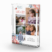 Vrede, liefde, vreugde en kerst-kerst fotoblokken (Rechts)