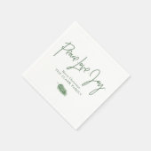 "Vrede Liefde Vreugde" Kerstfeest Servet (Hoek)