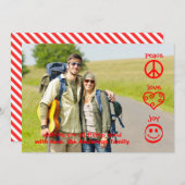 Vrede, liefde, vreugde - kerstkaart (Voorkant / Achterkant)