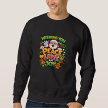 Vrede Liefde Vreugde Kerstman Kerst Grafisch