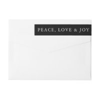 Vrede Liefde Vreugde Klassieke Minimaaltypografie