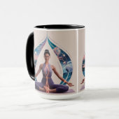 Vrede, Liefde, Yoga" Mok (Voorkant links)