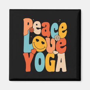 Vrede Liefde Yoga Retro Yoga Moeders Yoga Oma Magneet