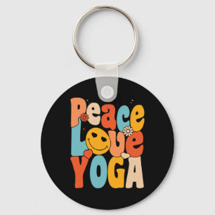Vrede Liefde Yoga Retro Yoga Moeders Yoga Oma  Sleutelhanger