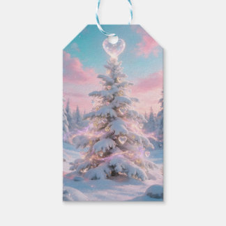 Vrede & Liefde Yuletide-seizoen Cadeaulabel